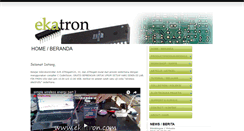Desktop Screenshot of ekatron.com